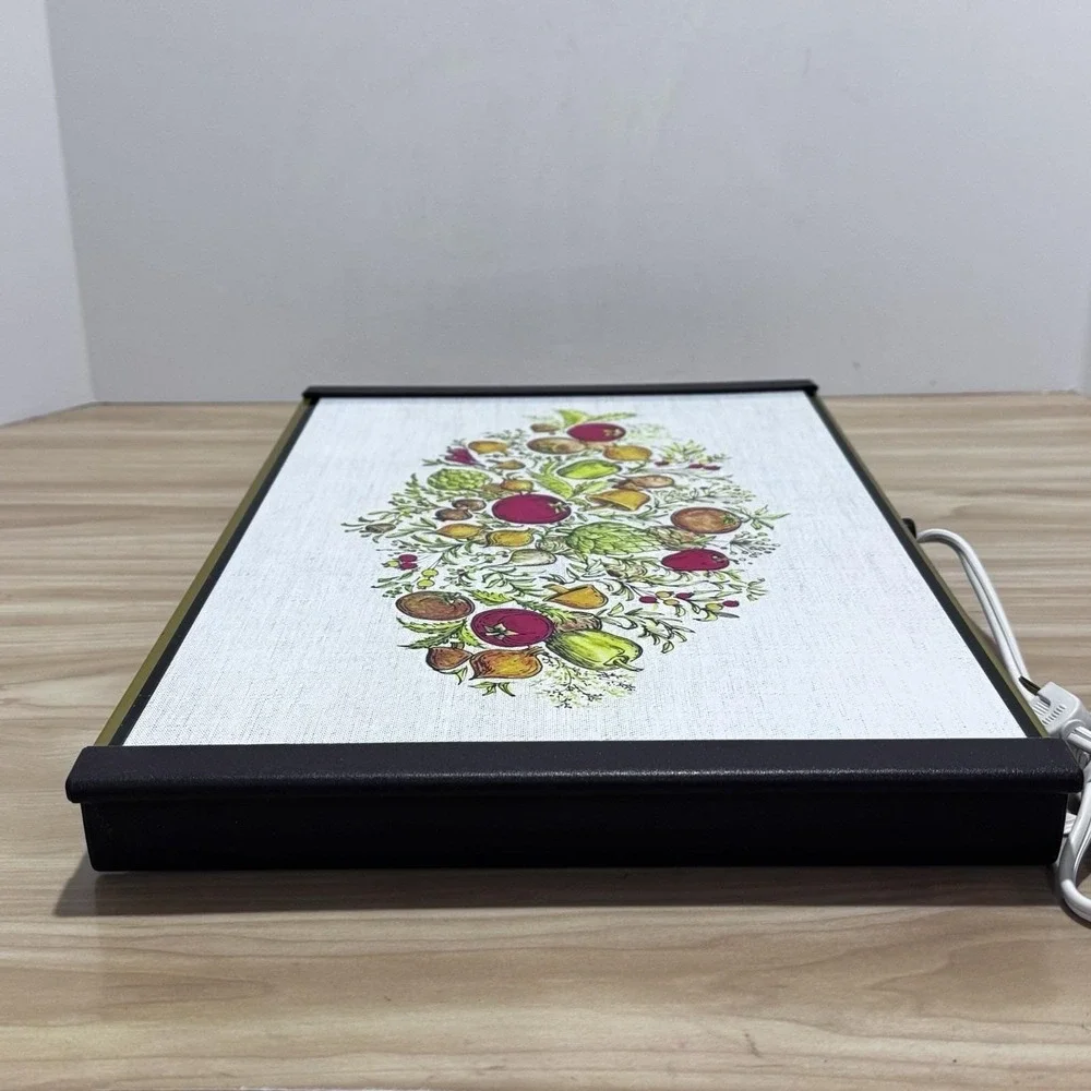 Vintage Warm O Tray Electric Food Warming Model #60 Spice of Life Pattern WORKS
